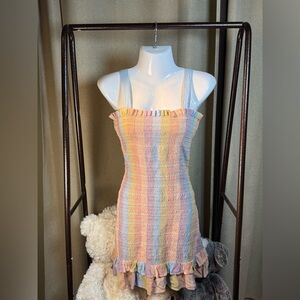 American Eagle Outfitters Multicolor Knit Mini Dress